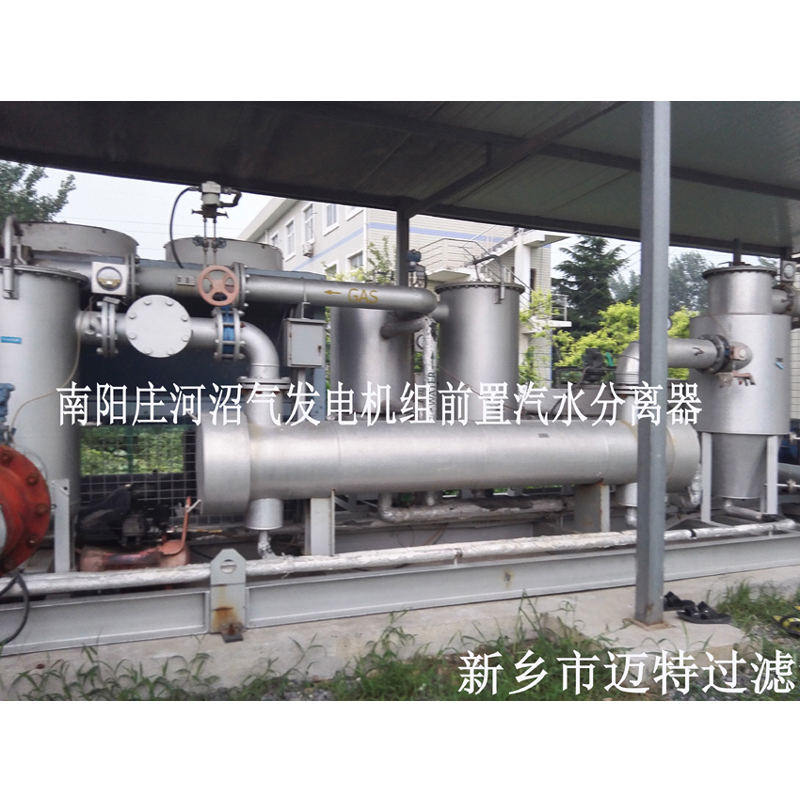 河南南陽垃圾沼氣發電廠燃燒機前氣體處理模塊，